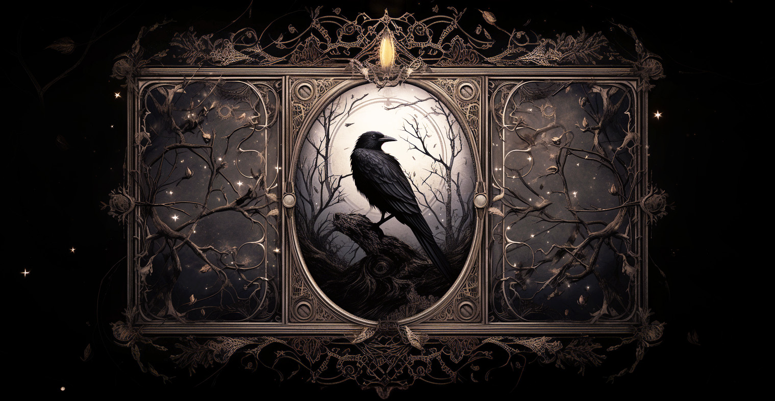 Table with tarot cards